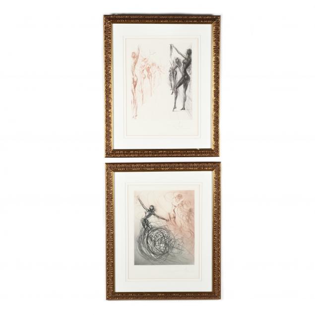 two-framed-facsimiles-after-salvador-dali