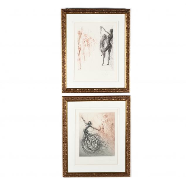 two-framed-facsimiles-after-salvador-dali