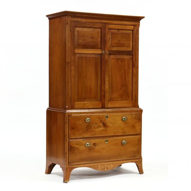 southern-walnut-inlaid-linen-press