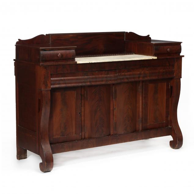 att-thomas-day-late-classical-marble-top-mahogany-sideboard