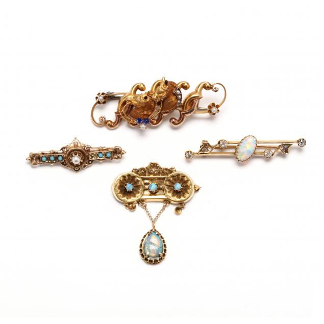 vintage-gem-set-brooches