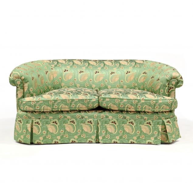 designer-upholstered-barrel-back-settee