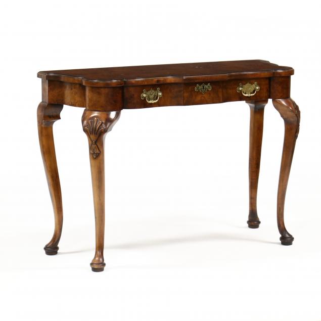 hekman-queen-anne-style-burl-wood-console-table