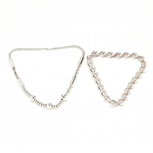 two-sterling-silver-necklaces