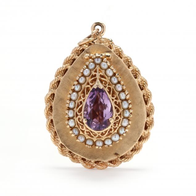 14kt-gold-and-gem-set-charm-pendant