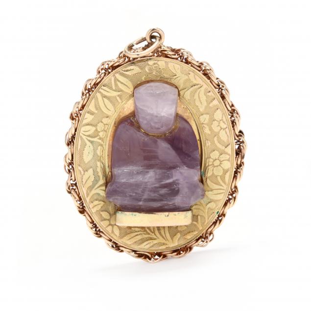 14kt-gold-and-amethyst-charm-pendant