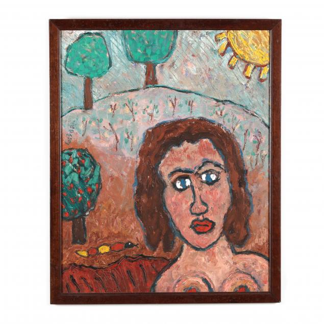 joe-lafone-nc-b-1940-landscape-with-woman-and-snake