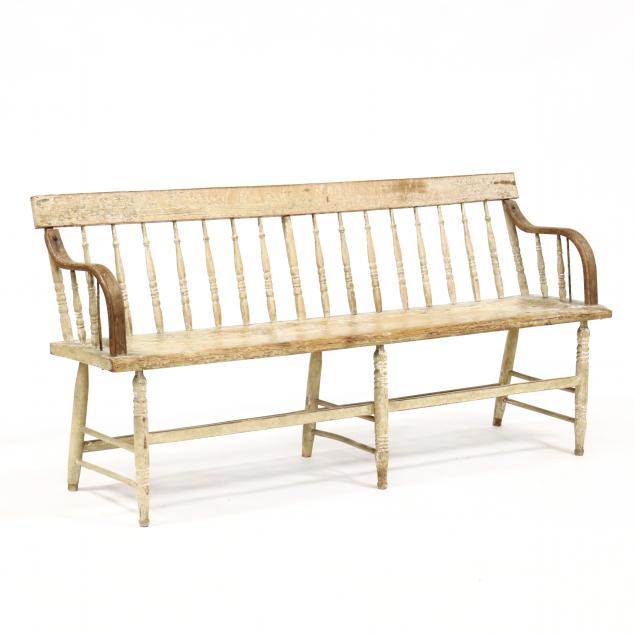 antique-american-painted-deacons-bench