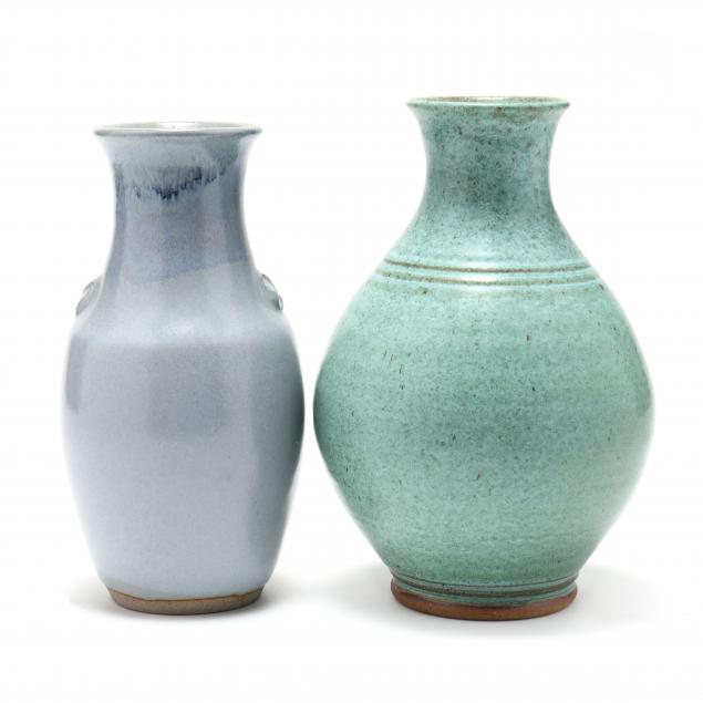 nc-pottery-two-jugtown-vases