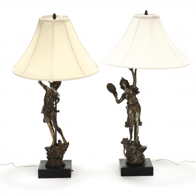 pair-of-spelter-musician-table-lamps