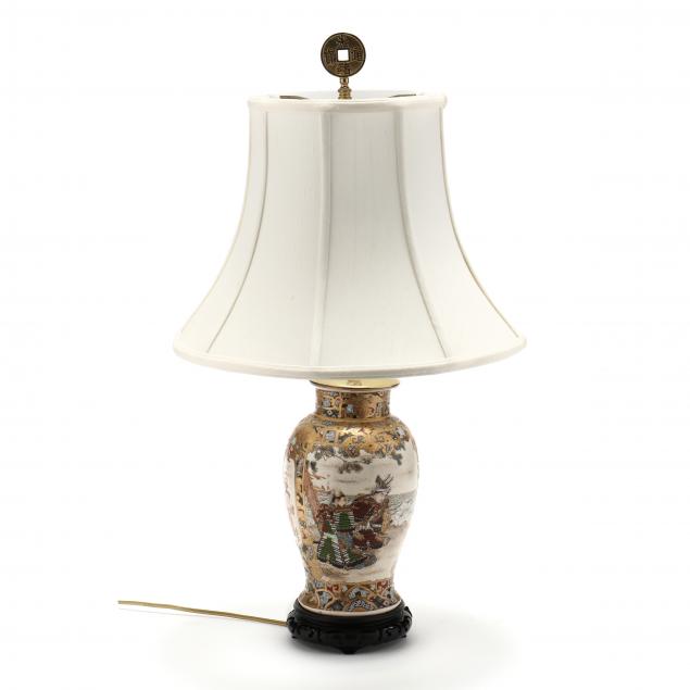 a-japanese-satsuma-vase-lamp