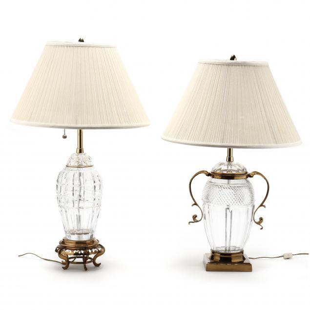 marbro-two-cut-glass-lamps