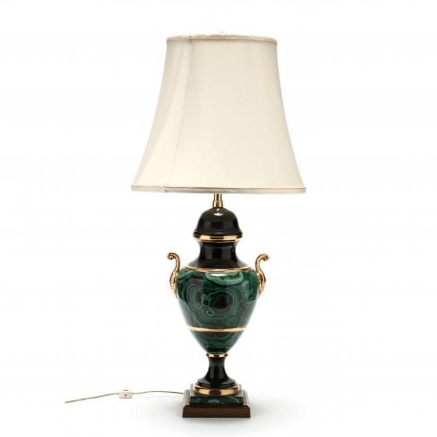 marbro-faux-malachite-urn-table-lamp