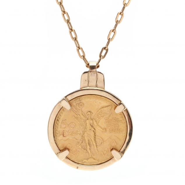 mexican-gold-coin-pendant-necklace
