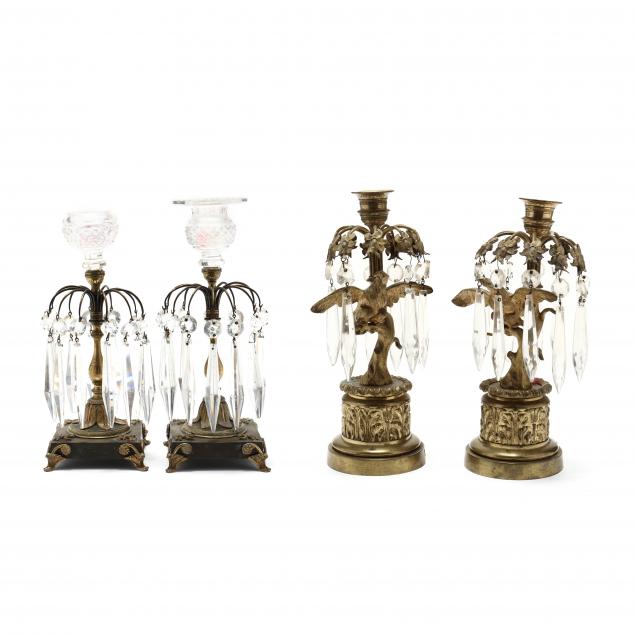 two-pair-of-ornate-french-candlesticks