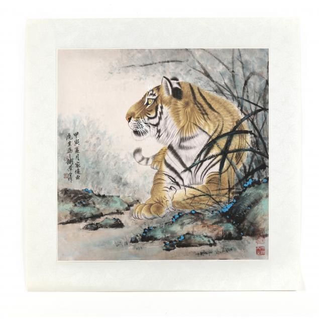 a-chinese-painting-of-a-tiger