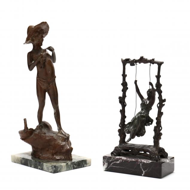 two-continental-bronze-figure-sculptures