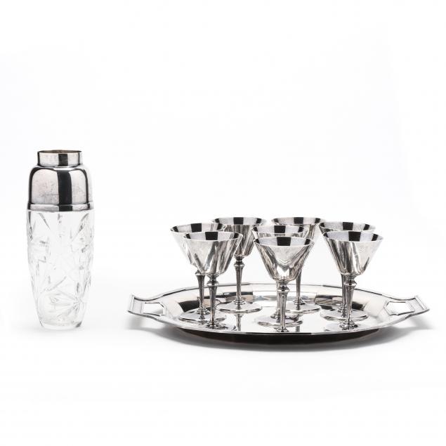 tiffany-co-sterling-silver-cocktail-set-with-asprey-shaker