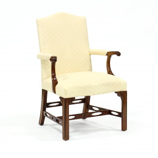 southwood-chippendale-style-carved-mahogany-lolling-chair