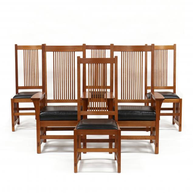 stickley-set-of-six-mission-cherry-dining-chairs