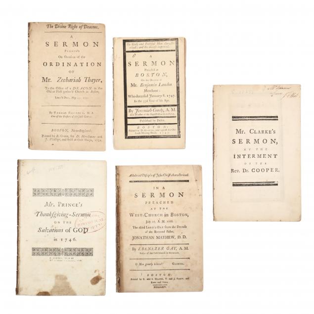 five-individually-bound-18th-century-sermons-from-boston-massachusetts
