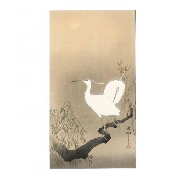 ohara-koson-japanese-1877-1945-i-two-egrets-on-a-branch-i