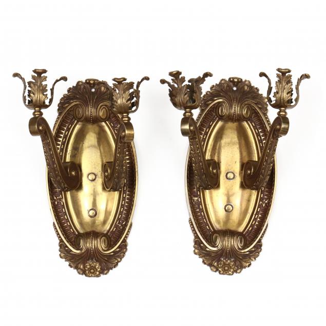 pair-of-vintage-brass-double-arm-wall-sconces
