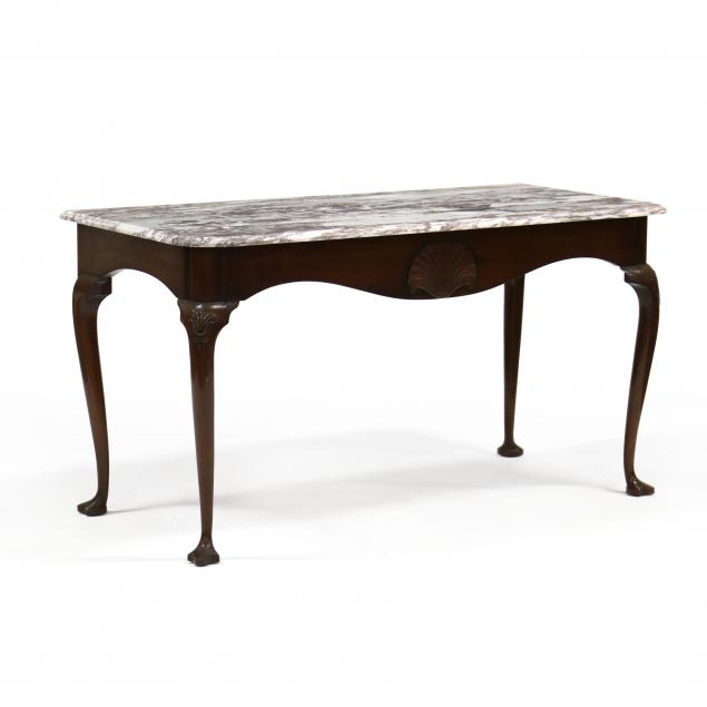 kittinger-queen-anne-style-marble-top-slab-table
