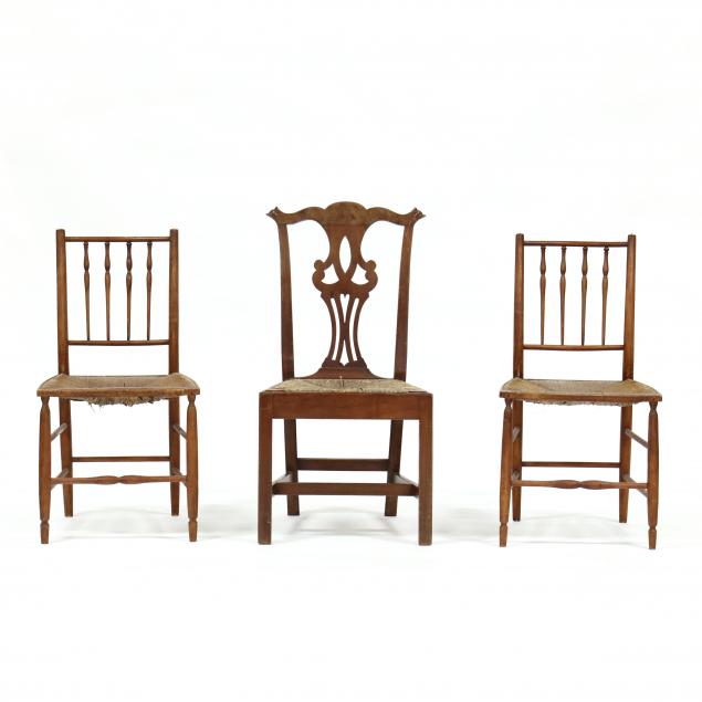 three-rush-seat-chairs