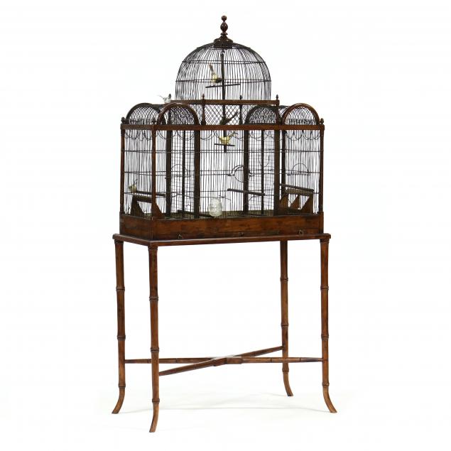 victorian-wire-work-bird-cage-on-stand