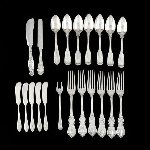 an-assembled-grouping-of-american-silver-flatware