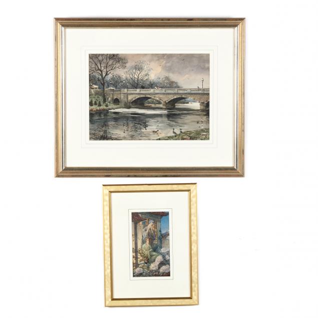 two-antique-english-watercolor-paintings-on-paper