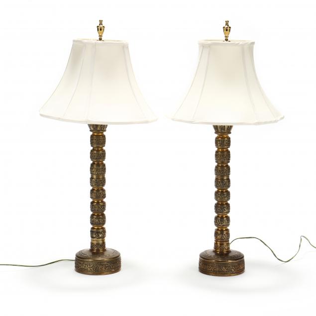pair-of-brass-lamps