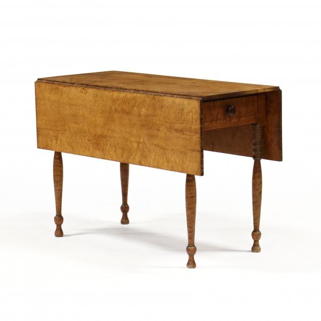 american-sheraton-figured-maple-drop-leaf-table