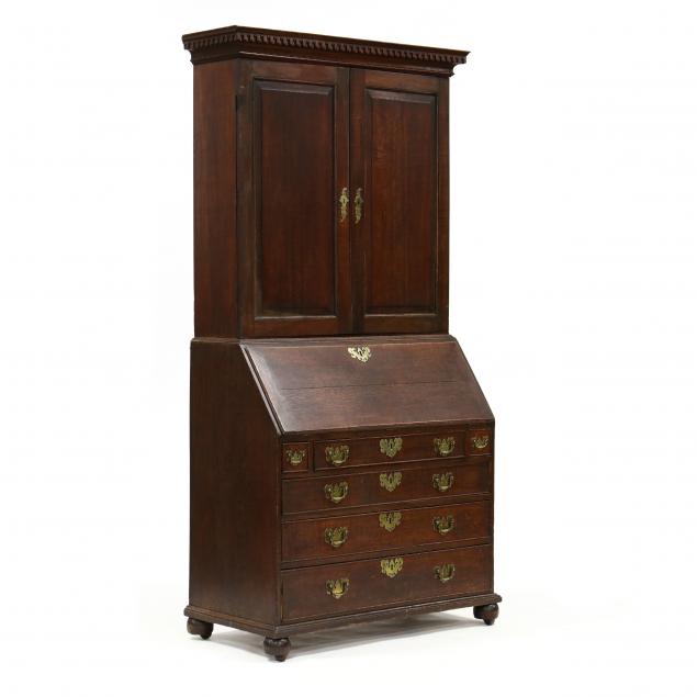 george-iii-oak-secretary-bookcase