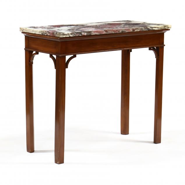 chippendale-style-marble-top-slab-table