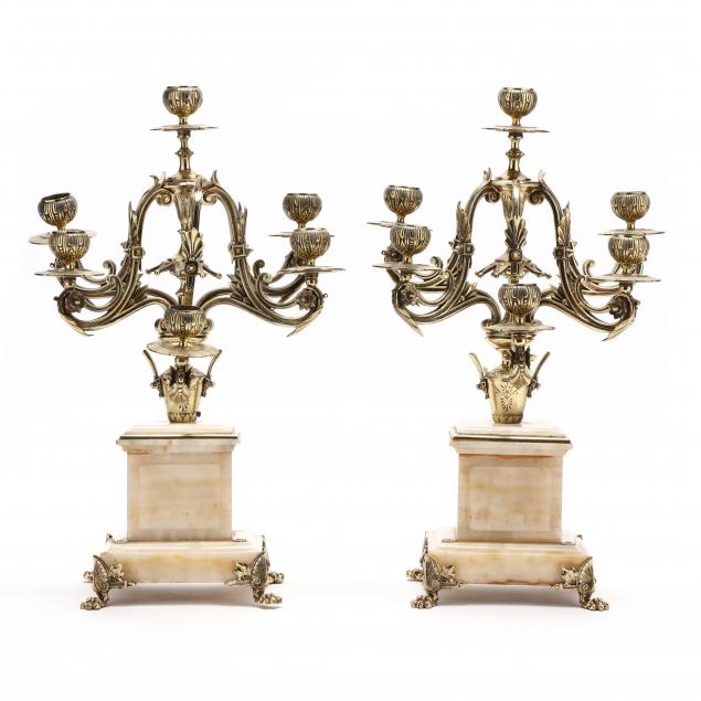 pair-of-brass-and-alabaster-candelabra