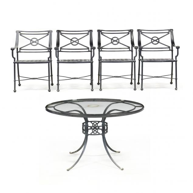 regency-style-painted-aluminum-patio-table-and-chairs