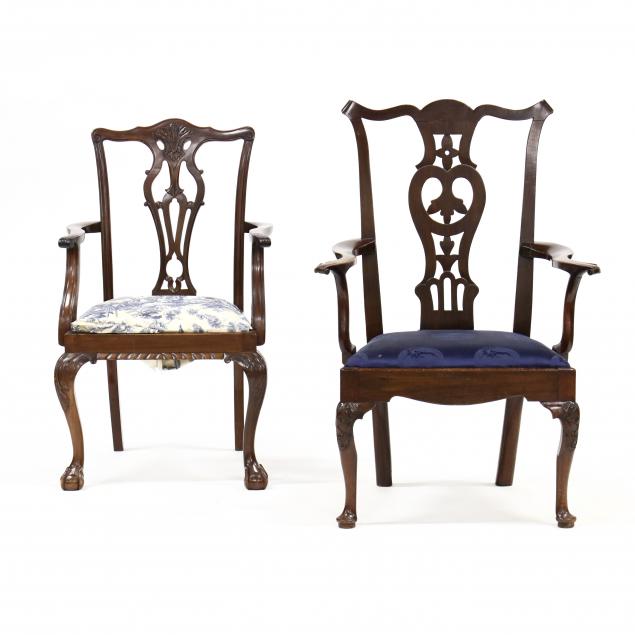 two-carved-mahogany-armchairs