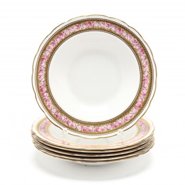 six-elegant-soup-plates-retailed-by-ovington-brothers