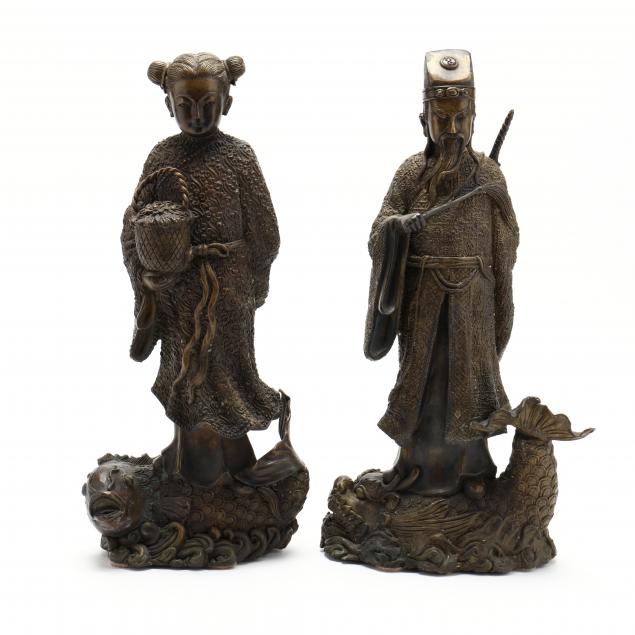 chinese-bronze-god-and-goddess-of-good-fortune