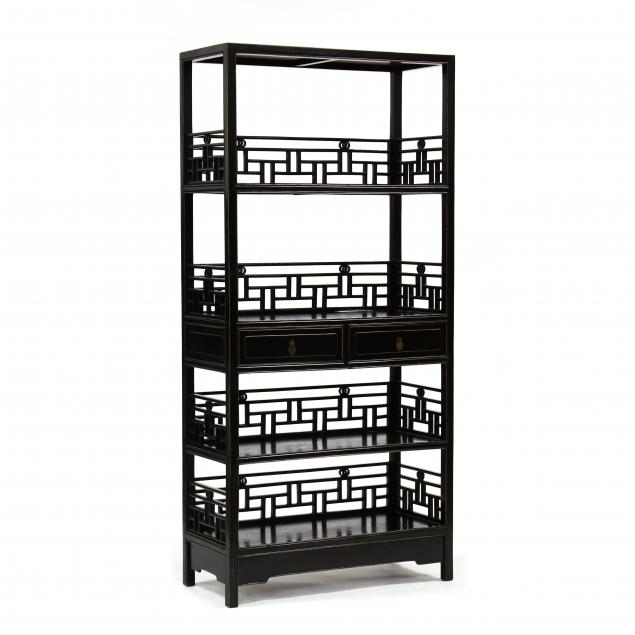 chinese-black-lacquered-bookshelf