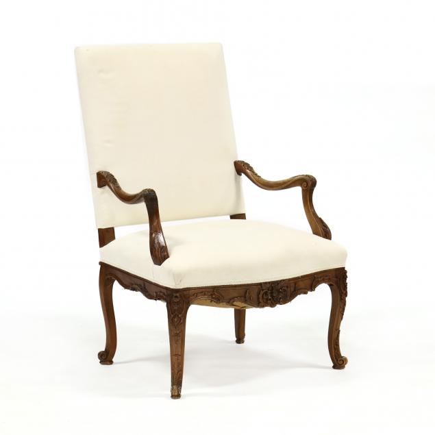 louis-xv-style-carved-walnut-fauteuil