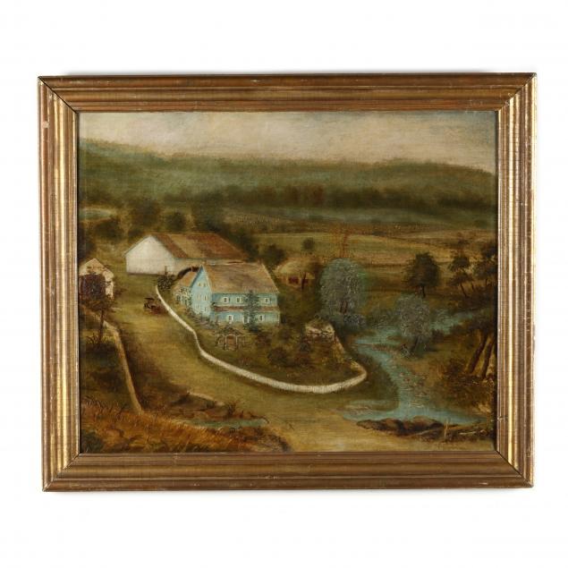 antique-landscape-painting-of-berks-county-pennsylvania