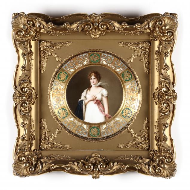 antique-continental-porcelain-cabinet-plate-i-queen-louise-i-after-wagner