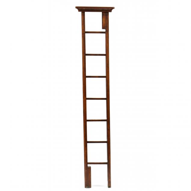 georgian-style-mahogany-folding-pole-ladder