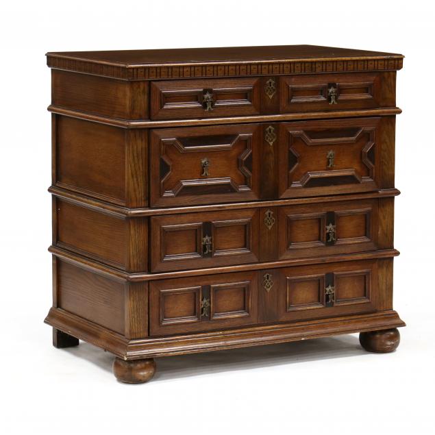 jacobean-style-oak-chest-of-drawers