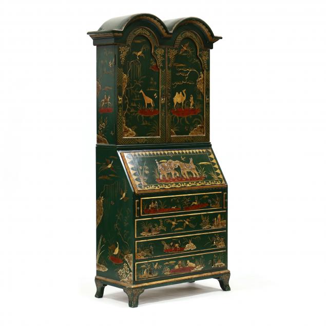 double-bonnet-chinoiserie-decorated-secretary-bookcase