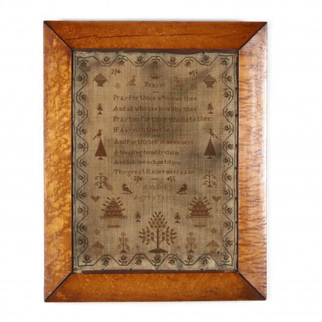 antique-framed-british-needlework-sampler-ann-neil