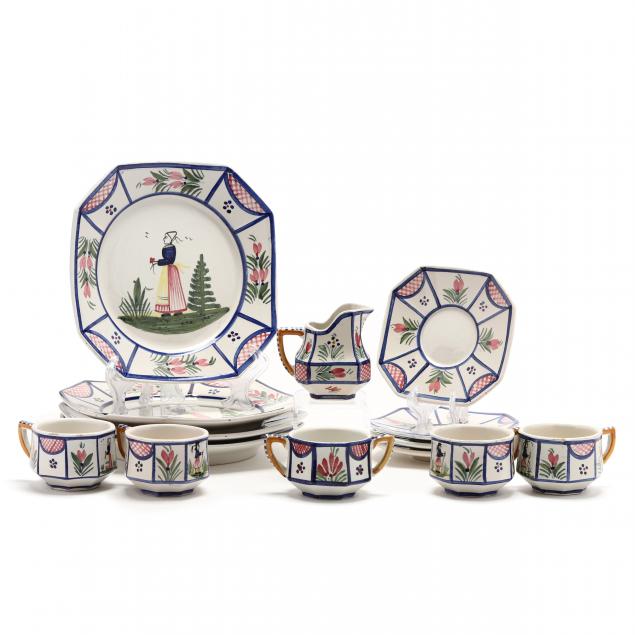 vintage-hb-quimper-dessert-tea-set